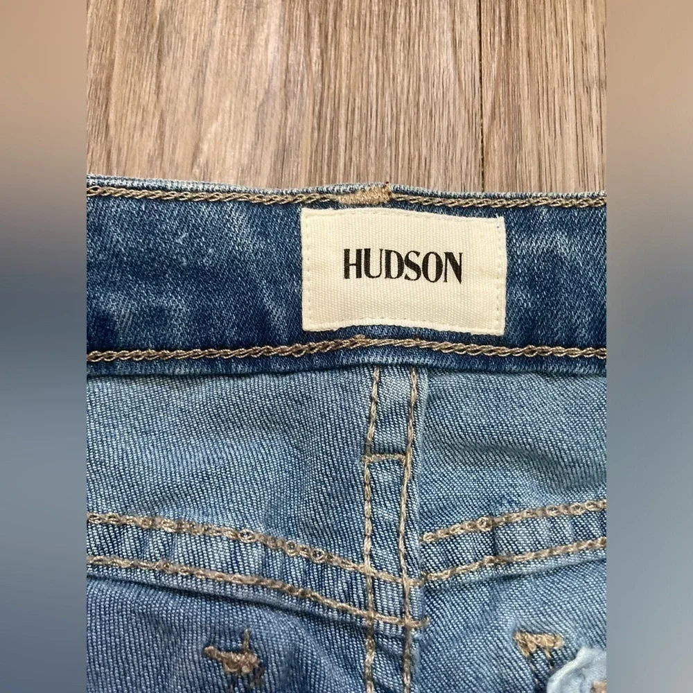 Hudson Kids Girls Studded Girlfriend Straight Fit Jeans Size 14”